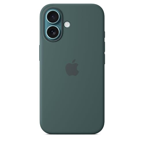 Apple Funda de silicón con MagSafe para el iPhone 16 - Verde Lago ​​​​​​​