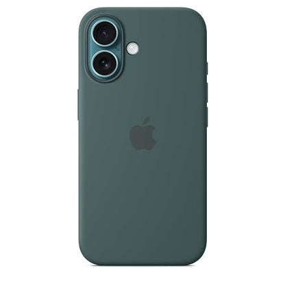 Apple Funda de silicón con MagSafe para el iPhone 16 - Verde Lago ​​​​​​​