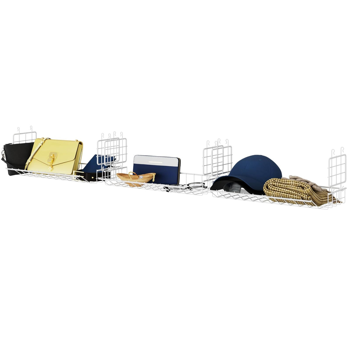 ClosetMaid Hideaway - Estante Colgante de Alambre para armarios, despensas, lavaderos (Paquete de 3)