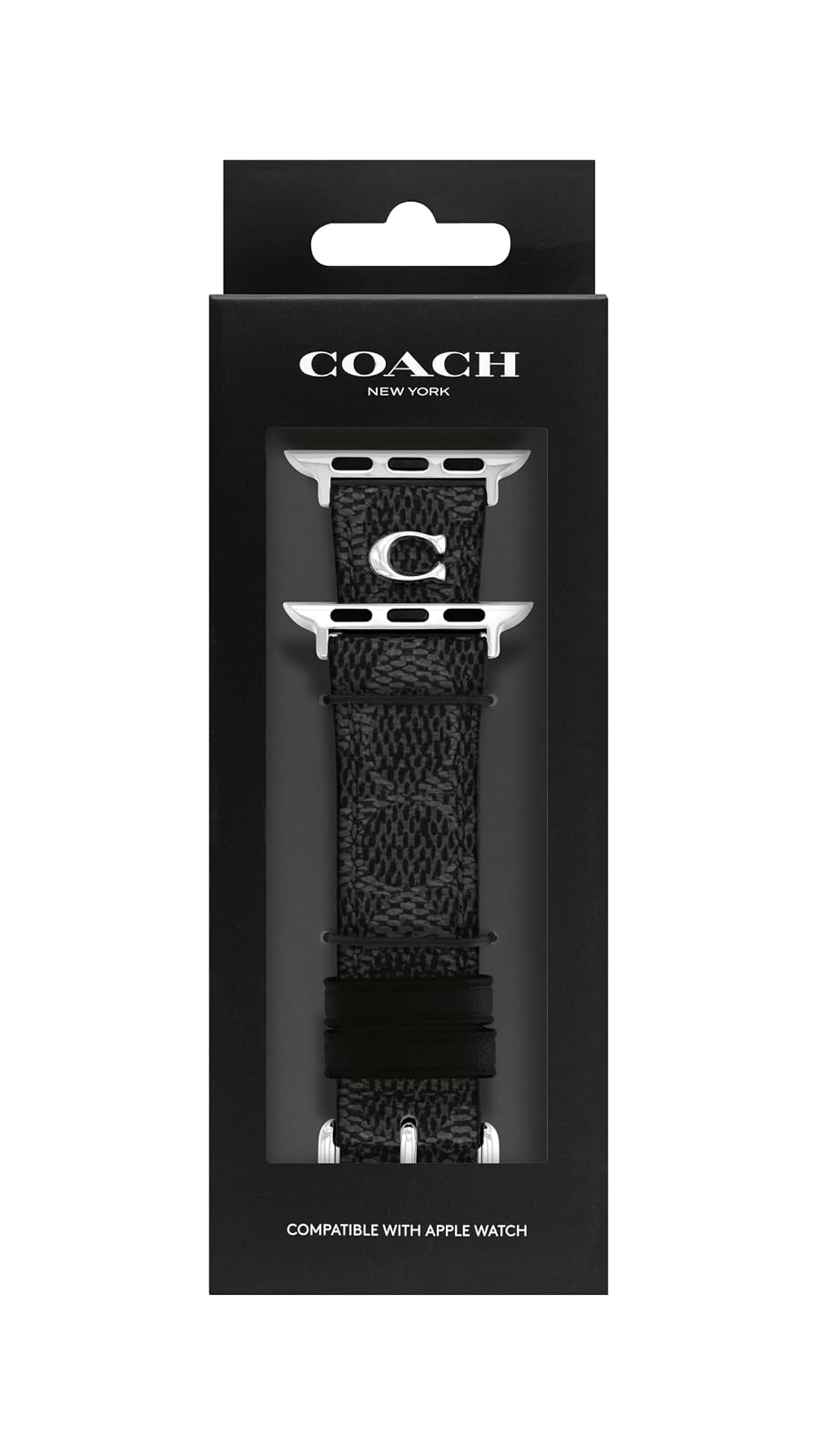 Coach Correa para Apple Watch, compatible con Apple Watch de 38 mm, 40 mm, 41 mm, correa intercambiable con estilo distintivo para un aspecto personalizado