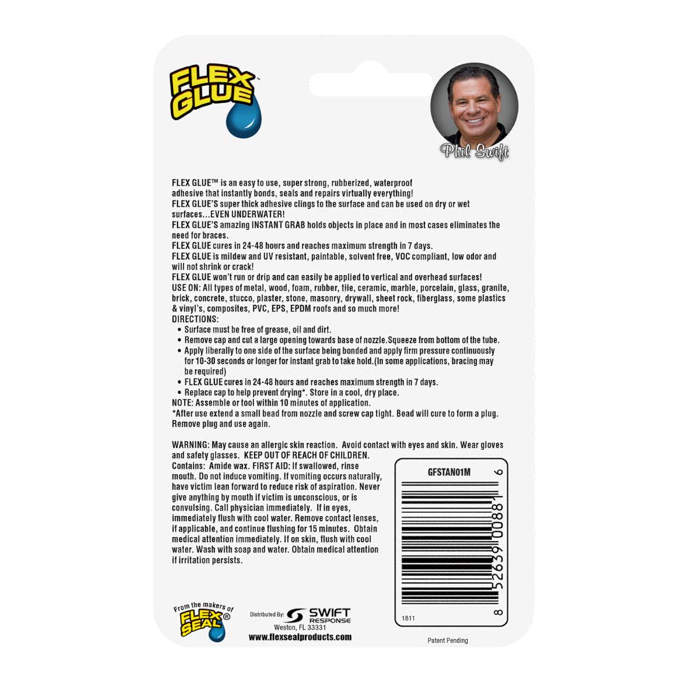 Flex Glue Mini Blanco 18 mL - Adhesivo Impermeable y Resistente UV