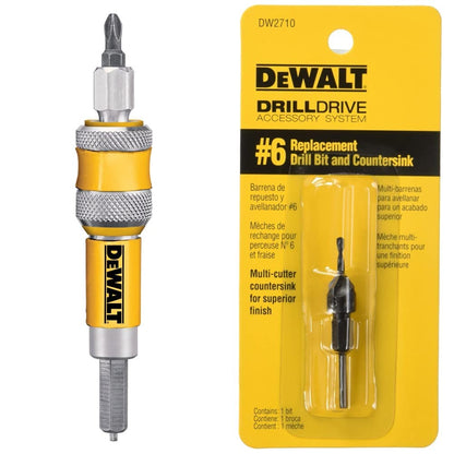 DEWALT 1 unidad Fijador Reversible #6 DW2700 + Avellanador #6 DW2710