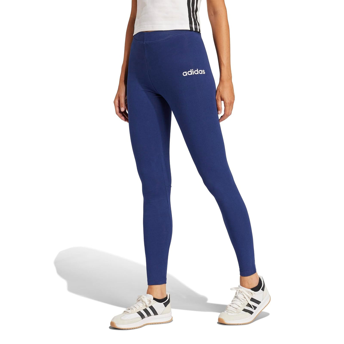 adidas Essentials - Mallas de algodón lineales para Mujer