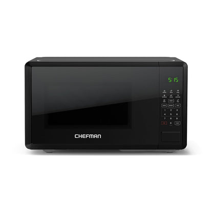 Chefman Horno de Microondas con Menús Automáticos y Función de Silencio - 0.7 pies cúbicos - Negro