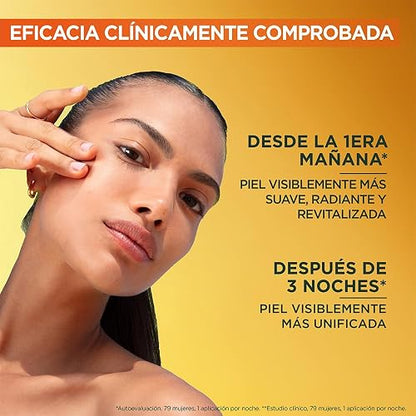 Garnier Express Aclara Serum Noche Antimanchas con 10% Vitamina C Pura para una Piel Radiante, reduce las Manchas durante la Noche, 30ml