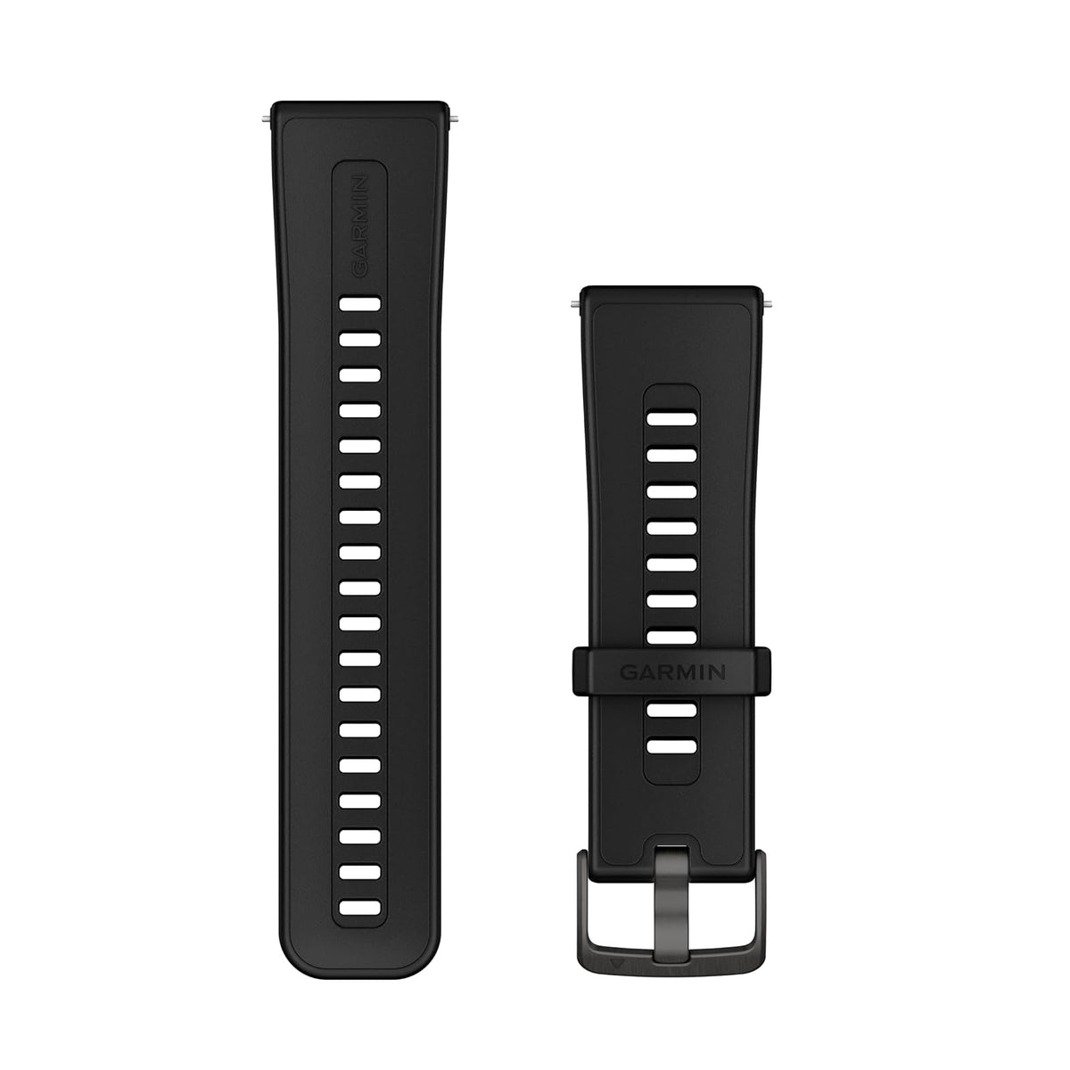 Garmin Correa de Repuesto 24 mm para Venu X1, Liberación Rápida - Black - Correa de silicona de repuesto de 24 mm de ancho