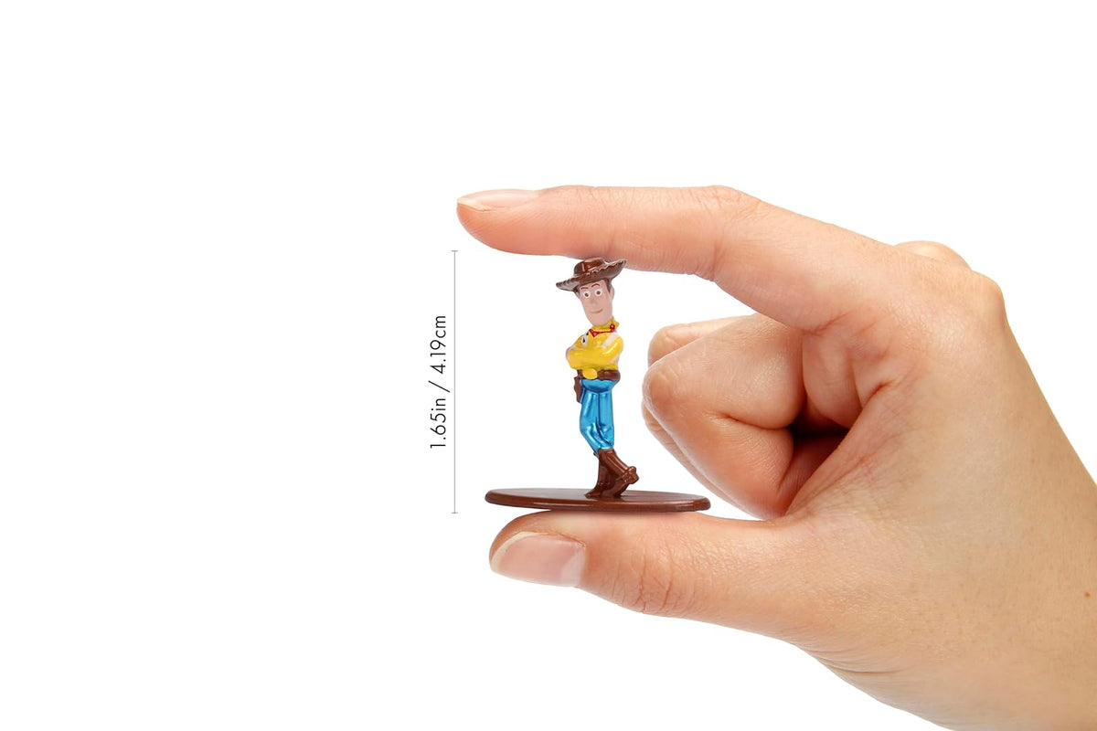 Jada Toy Story Nano Metalfigs - Paquete de 6 Mini Cifras fundidas a Troquel, Escala de 1.65 Pulgadas - Woody, Buzz, Bullseye, Hombre del ejército, Alien, Lotso Toys