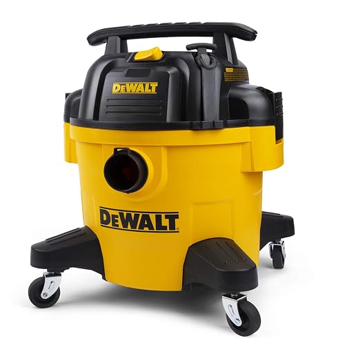 DEWALT - DXV06P Aspiradora para húmedo y seco de poliéster, 22.7 l, Color Amarillo