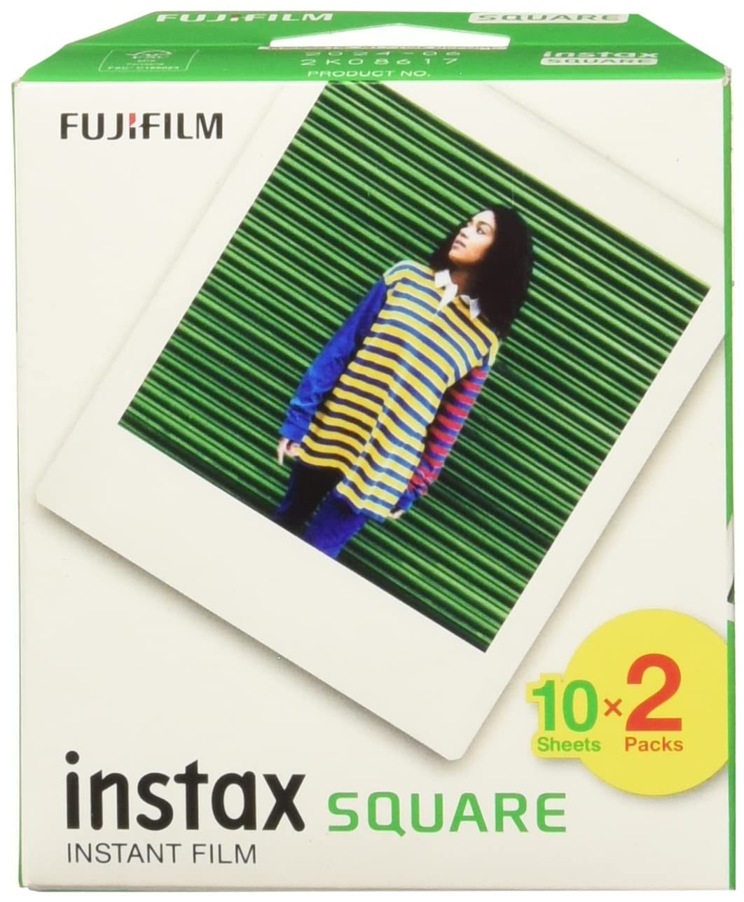 instax Fujifilm Película Square, Paquete de 2 + Fujifilm Square Black Film - 10 exposiciones