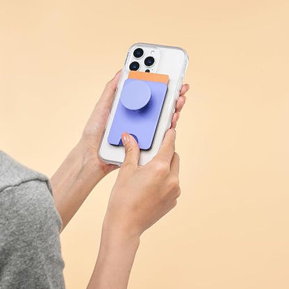 PopSockets - portafolios para teléfono con Agarre expandible y Anillo Adaptador para MagSafe, Soporte para Tarjetas de teléfono, Compatible con Carga inalámbrica, portafolios Compatible con MagSafe