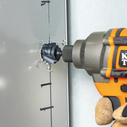 Klein Tools - Juego de 3 Brocas para Electricista con Aceite de Corte, Estuche Modular, Liberación Rápida, Impacto y Doble Espiral