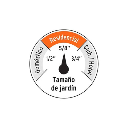 Truper MAN-20X5/8X, Manguera 5/8", super reforzada 4 capas, conexiones metal, 20m