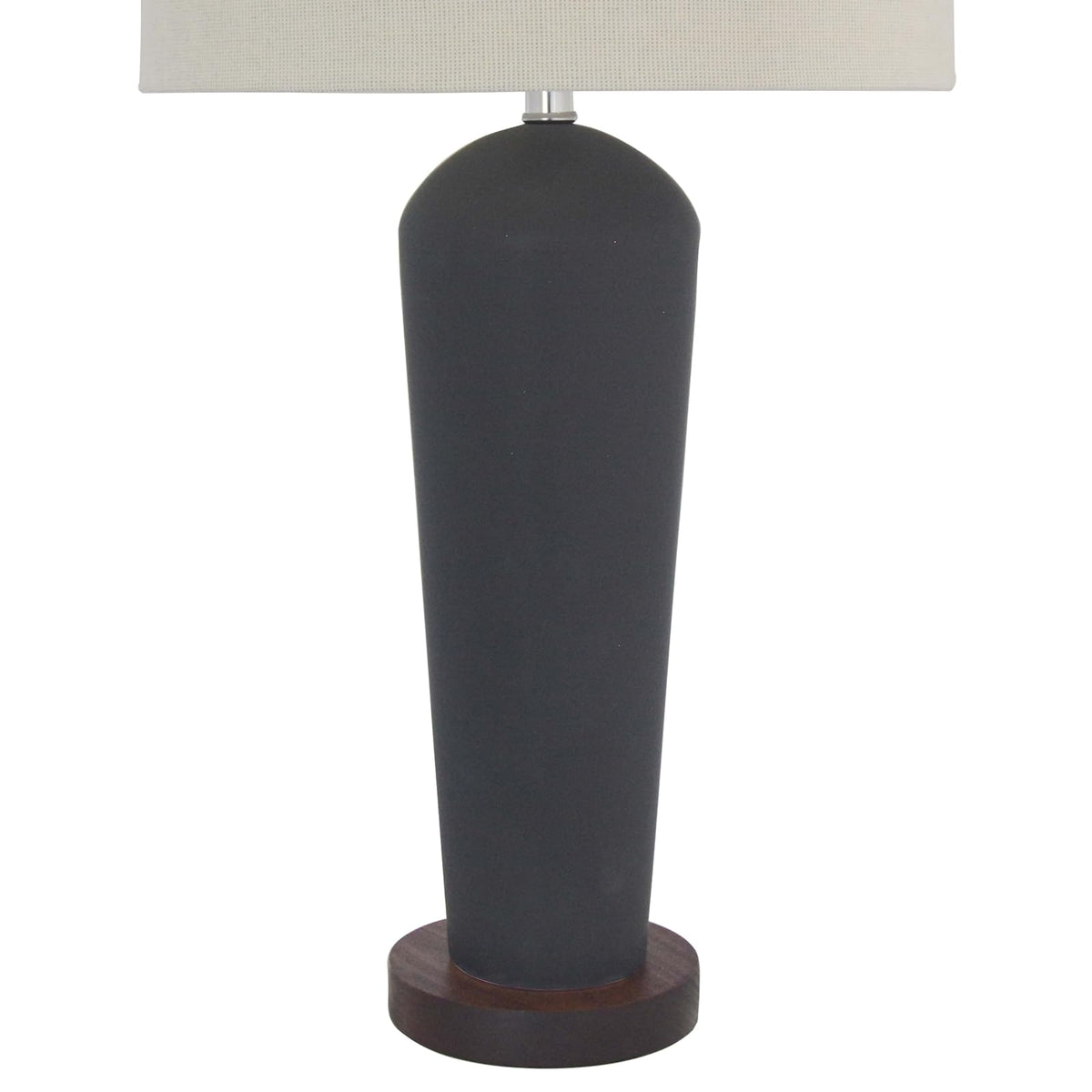Luzerna CM-0310 Lámpara De Mesa Timo, Color Gris Oxford Mate, 1 Unidad