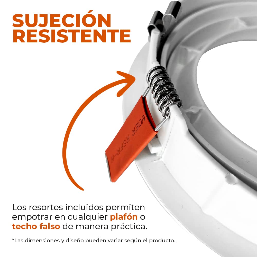 Construlita Lámpara Downlight LED de 18 W, 19 cm Diámetro, Luz Blanca Neutra, LED integrado, Driver incluido