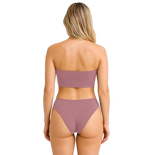 BODYcontrol Calzones de Mujer Algodón Corte Bikini Pack, Bikinis Básicos Cómodos, Ropa Interior Mujer Lencería Dama Bragas Pantaletas Panties Stretch Suaves Ideal Set Diario 2986