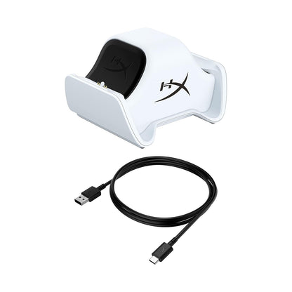 HyperX ChargePlay Duo - Estación de Carga para Controladores inalámbricos DualSense PlayStation 5, Base ponderada y Acoplamiento Seguro, diseño Compacto, Cable USB-C Incluido