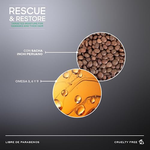 MARTHA DEBAYLE Acondicionador RESCUE & RESTORE. Brillo hidratado para cabello áspero y maltratado. Con ceramidas y Sacha Inchi Peruano. Sin parabenos y ftalatos.