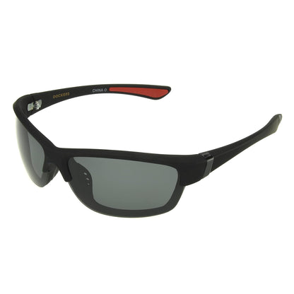 Dockers Blake - anteojos de sol polarizadas para hombre, color negro, 57 mm, Negro -, 57mm