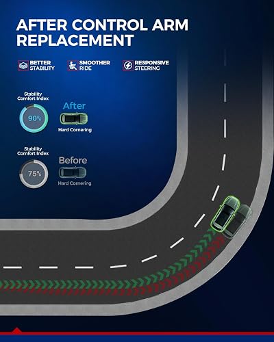 KAX Brazo de control inferior delantero con rótulas compatible con Buick Encore Chevy Trax 2013-2022, 2014, 2015, 2016, 2017, 2018, 2019, 2020, 2021, K623137, K623138, kit de suspensión 2 unidades