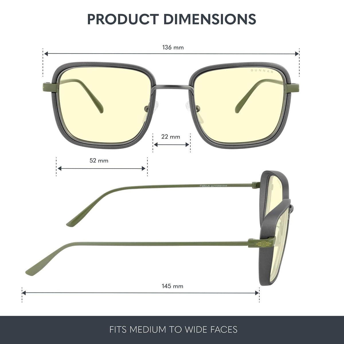 Gunnar | Fallout Vault 33, Gunmetal/Olive, talla única