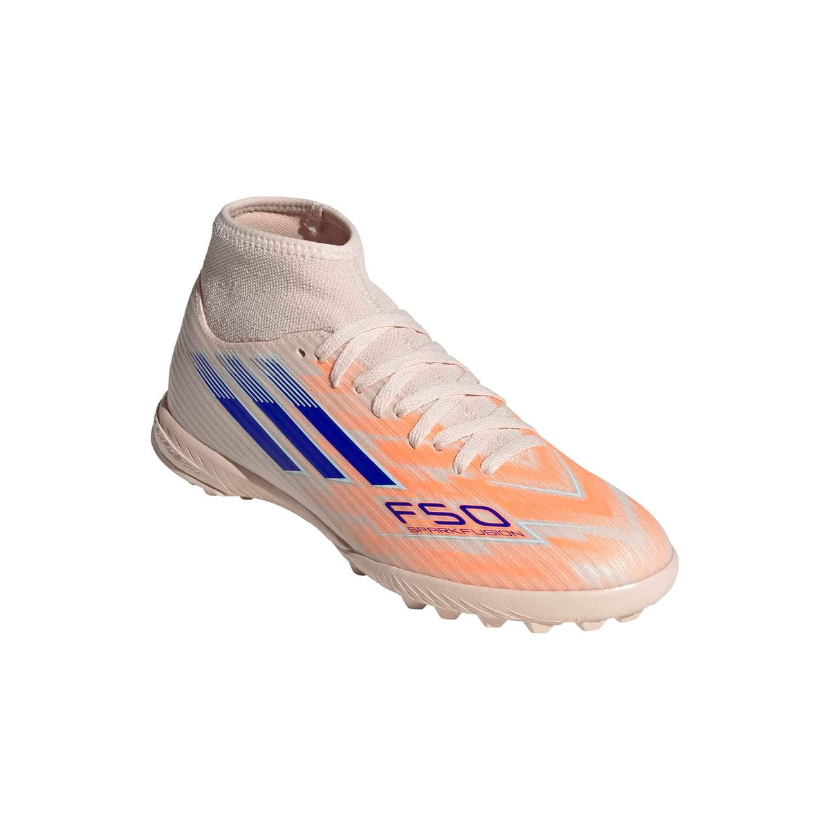 adidas F50 Sparkfusion Club Tacos de Futbol para Mujer, Color Naranja de Adulto