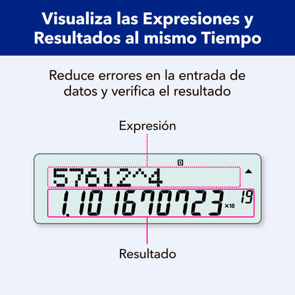 Casio Calculadora Científica, fx-82MS-2, 240 Funciones, Nivel Primaria y Secundaria, Color Gris