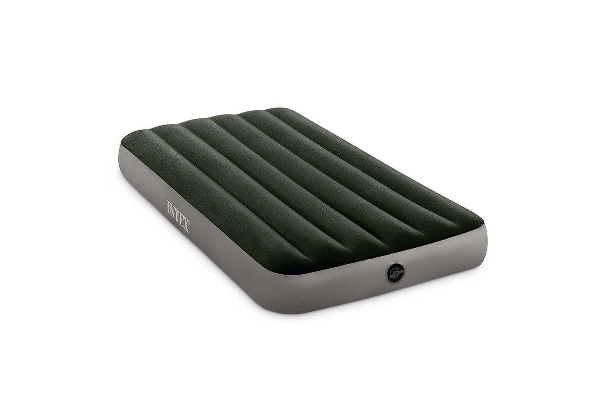 Intex 64107E Dura-Beam Colchón de Aire estándar Prestige de Fiber-Tech: tamaño Individual, Altura de Cama de 10 Pulgadas, Capacidad de Peso de 300 Libras, Bomba se Vende por Separado