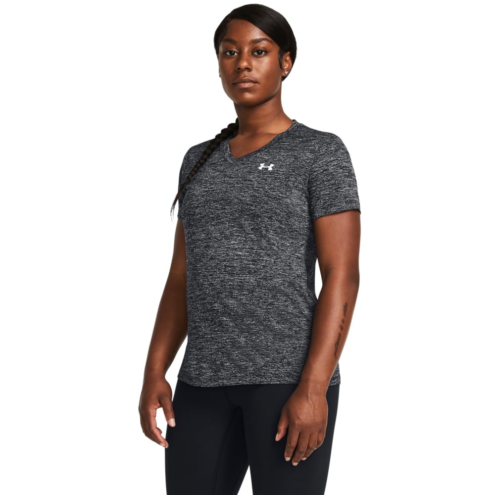 Under Armour Tech Twist Manga Corta Cuello en V Playera para Mujer
