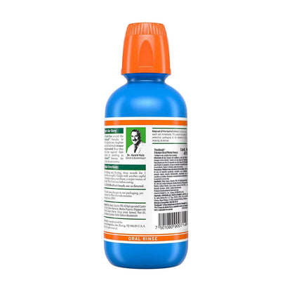TheraBreath Enjuague Bucal - Sabor Menta Fresca, 473 ml, Combate El Mal Aliento Hasta Por 12 Horas, Sin Alcohol, Sin Ardor y Sin Colorantes Artificiales, Creado Por Dentistas.