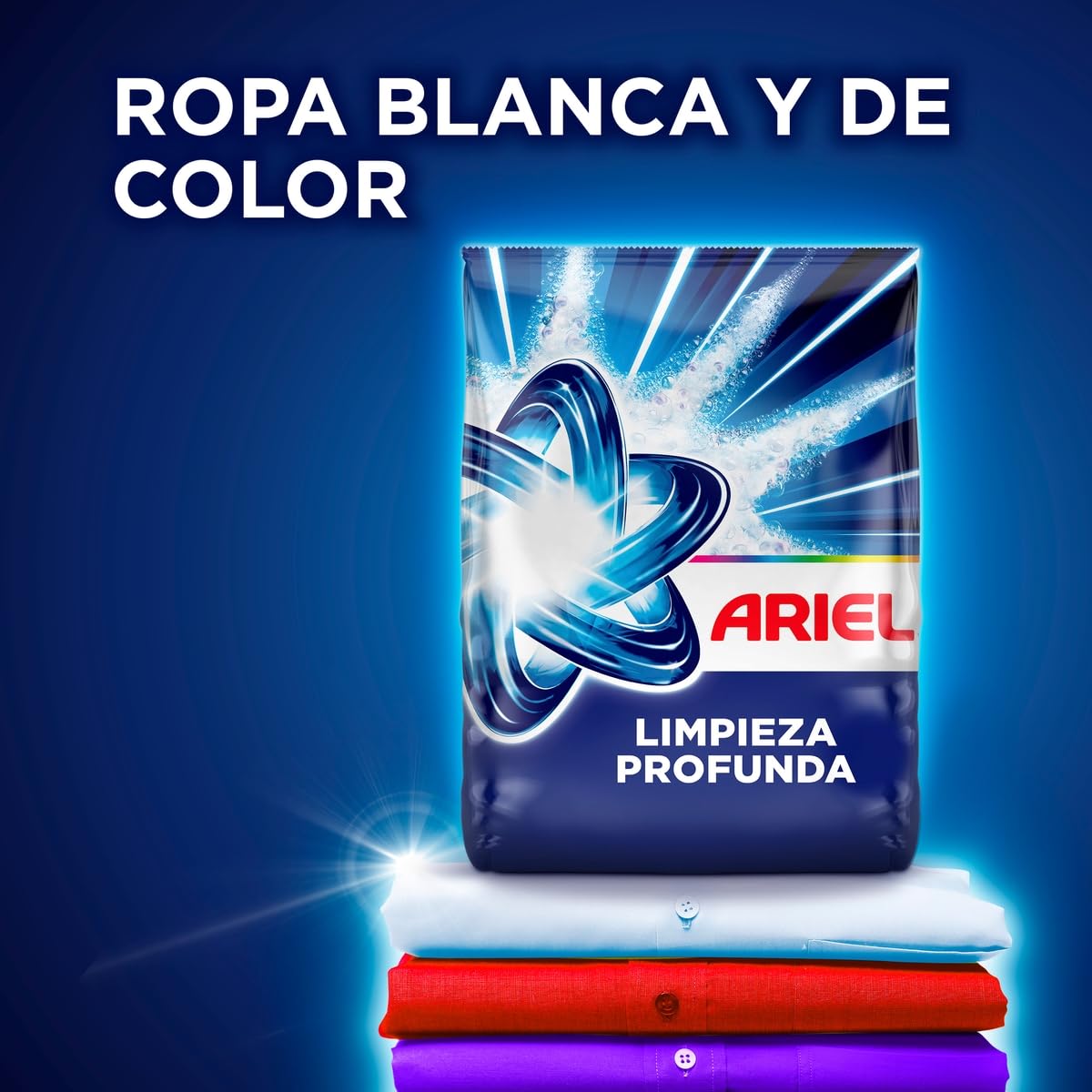 Ariel Limpieza Profunda Detergente en Polvo, Jabón en Polvo para Ropa 5.5kg