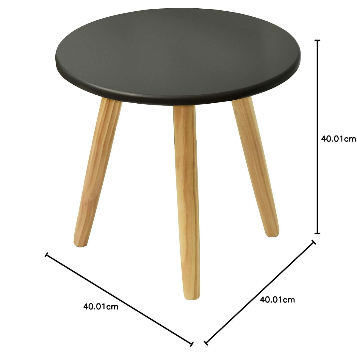 DIB Mesa Lateral Ana Gris 40x40x40 cm
