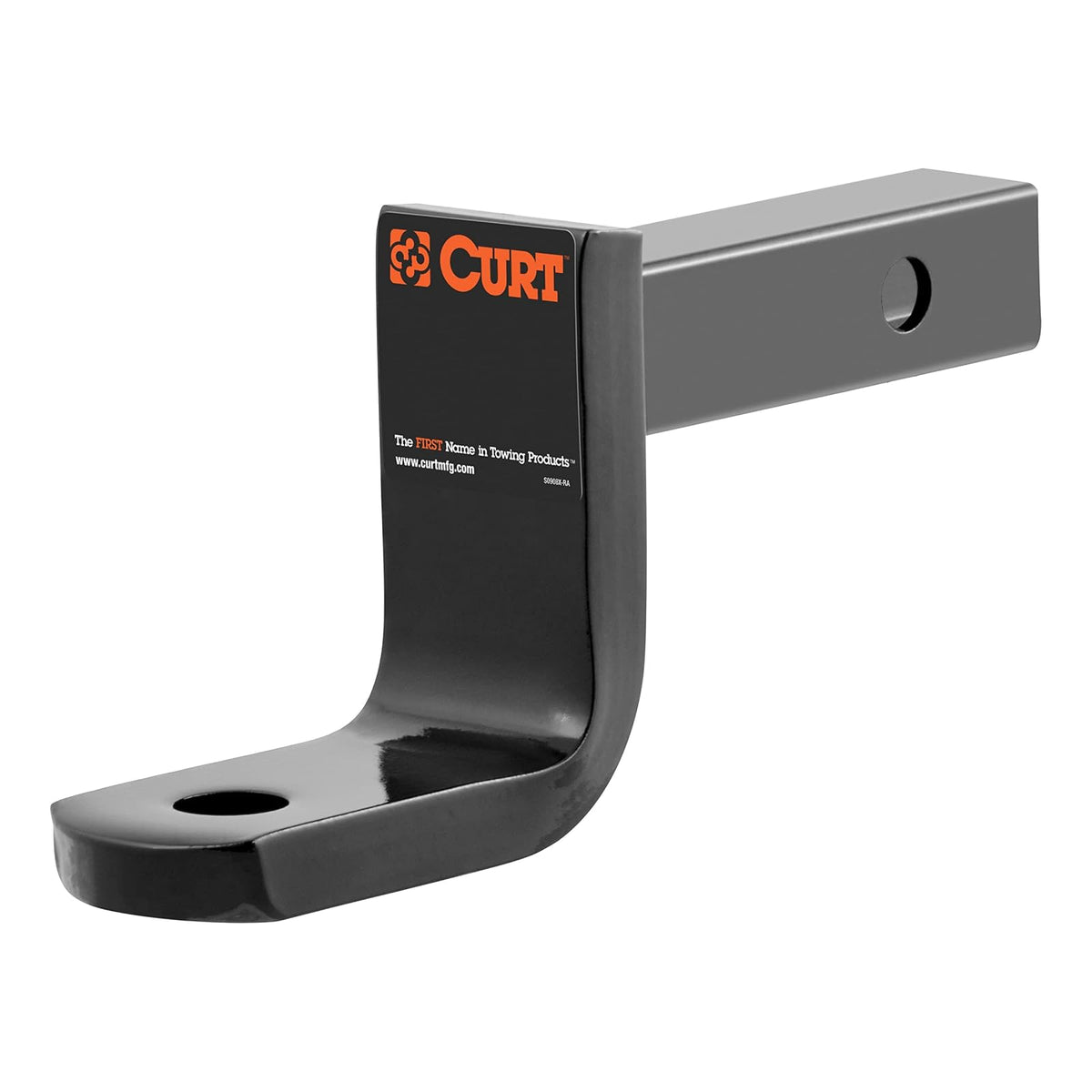CURT Soporte de Bola de Enganche de Remolque Clase 1 45027 para Receptor de 1-1/4 in, 2 Libras, Negro - MOUNT 10