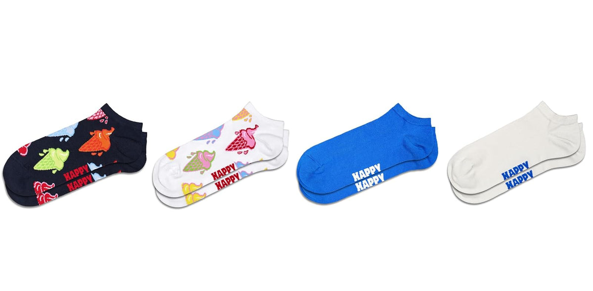 Happy Socks 4-pack Ice Cream Low Socks Calcetines Unisex adulto