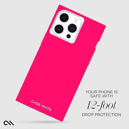 Case-Mate BLOX Funda para iPhone 15 Pro MAX, sandía de neón [protección contra caídas de 12 pies] [Compatible con MagSafe] Funda magnética con Bordes Cuadrados para iPhone 15 Pro MAX 6.7 Pulgadas,