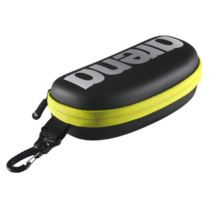 Arena Estuche para Goggles de Natación - Negro - Amarillo - única - Funda para anteojos Arena