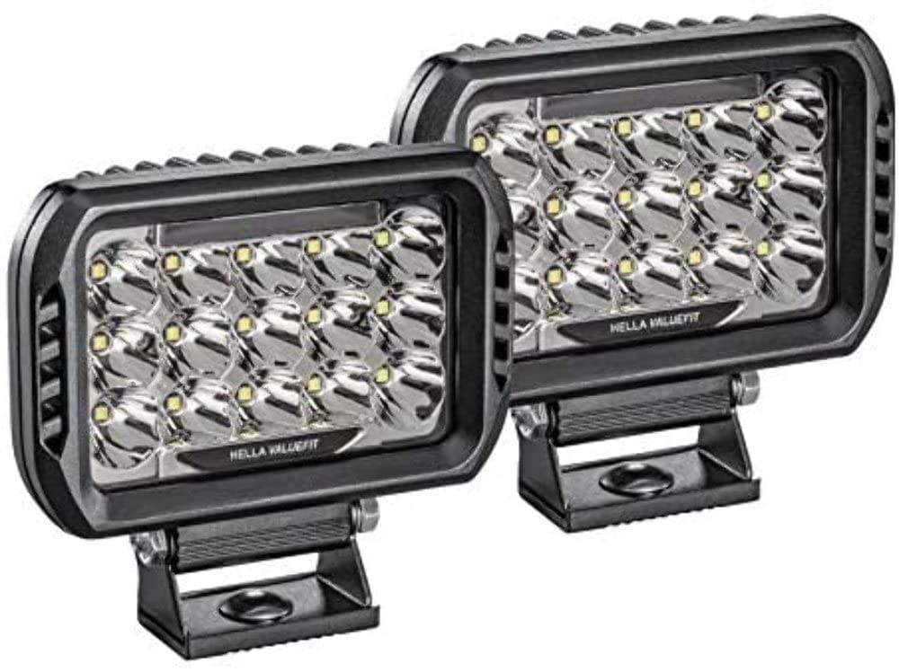 Hella ValueFit 450 LED - Kit de Lámparas de Conducción LED Universal para Vehículos Todoterreno