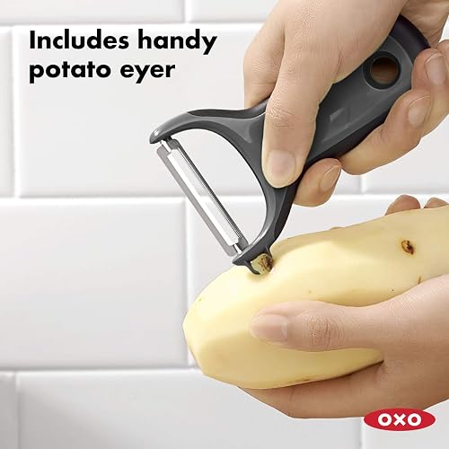 OXO OXO Good Grips Prep Y-Peeler, Stainless Steel, Black,