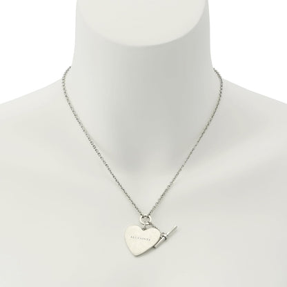 AllSaints Jewelry - Collar con colgante de barra de corazón para mujer