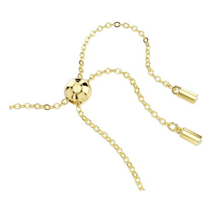 Swarovski Pulsera Tennis Matrix, Tallas mixtas, Caramelo, Baño tono oro
