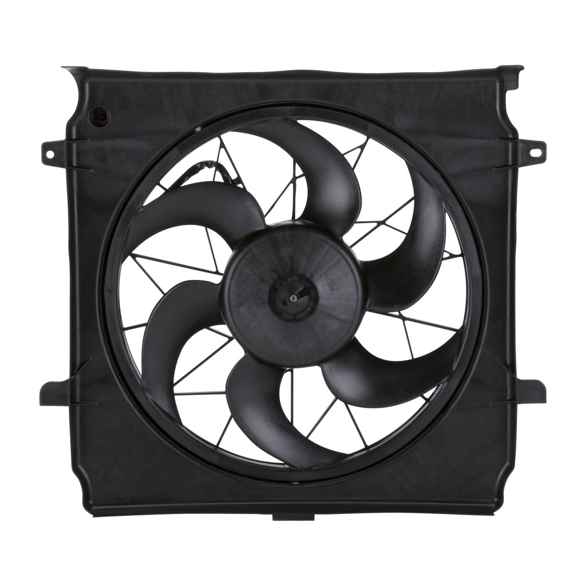 TYC 621140 Jeep Liberty Repuesto Radiador/Condensador Conjunto de Ventilador de Refrigeración (3 Pines), Negro