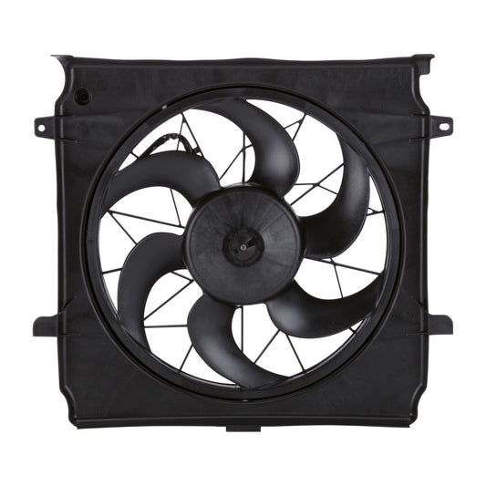 TYC 621140 Jeep Liberty Repuesto Radiador/Condensador Conjunto de Ventilador de Refrigeración (3 Pines), Negro