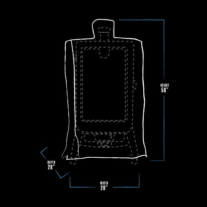 PIT BOSS 73752 Pellet Smoker Cover, Black