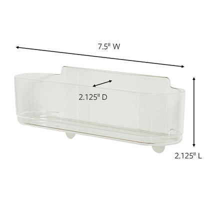 Command - Cesta mediana con capacidad para hasta 2 libras, 7.5 x 2.1 x 2.1 pulgadas, 1 cesta con 4 tiras de comando, organización sin daños para montaje en pared en gabinete, cocina, despensa, clóset