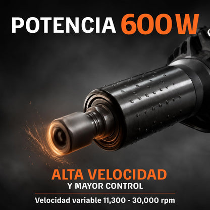 Truper ESRE-1/4N, Esmeril recto (rectificador) 1/4" 600 W industrial