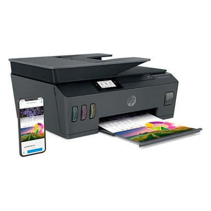HP Impresora Multifuncional Smart Tank 530, Tinta Continua, Color, Wi-Fi, Dúplex (Doble Cara) Manual, ADF Alimentador Automático, Imprime Smart App, Impresión, Escaneo, Copiado (4SB24A)