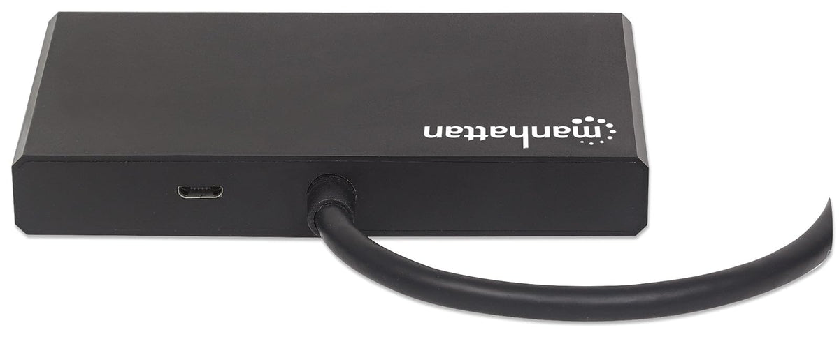 Manhattan 207737 Video Splitter DisplayPort 1 DP in: 4 DP out UHD, Color Pack of/Paquete de 1