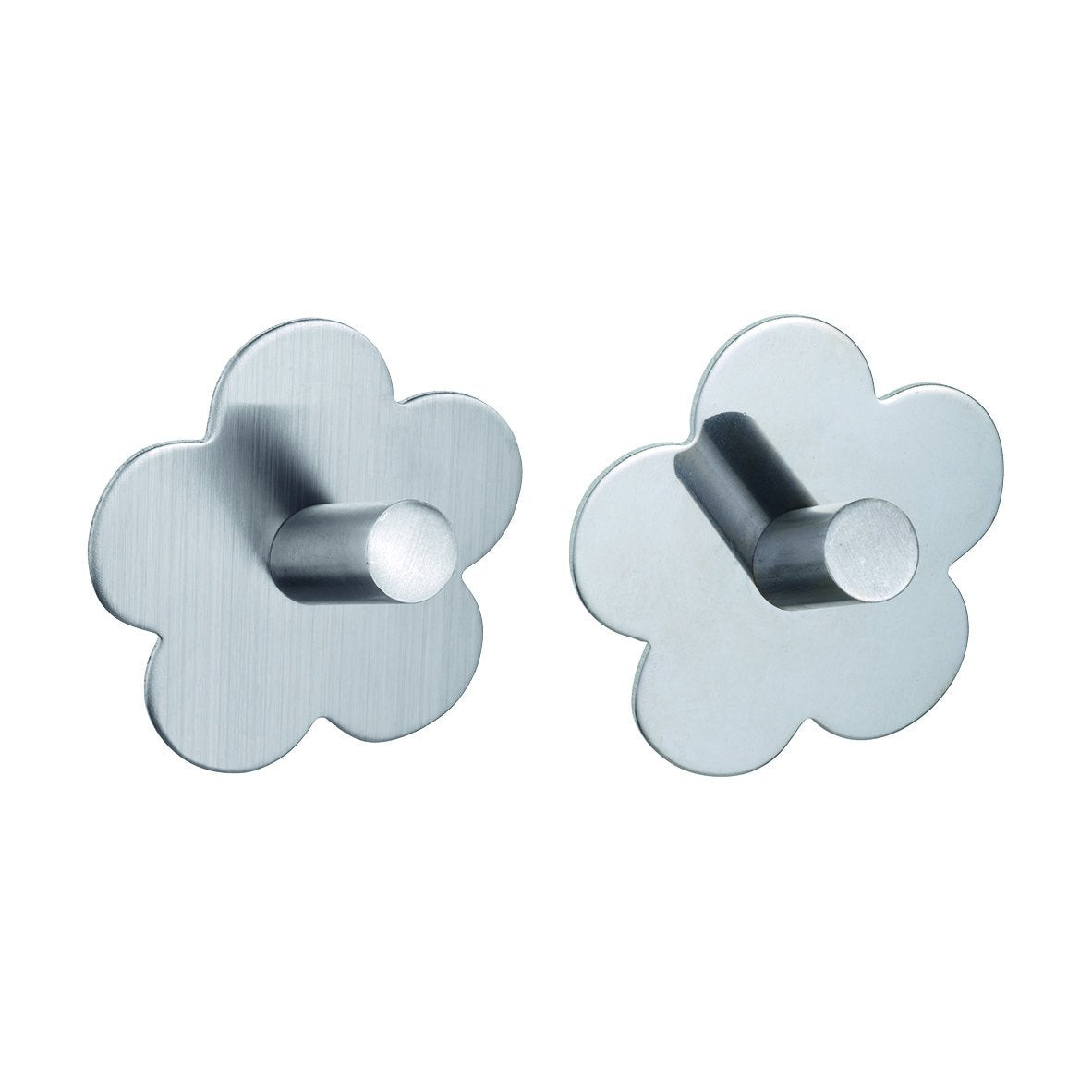 Wenko 4466030100 Juego de 2 Ganchos Acero Modelo Fiore Mat