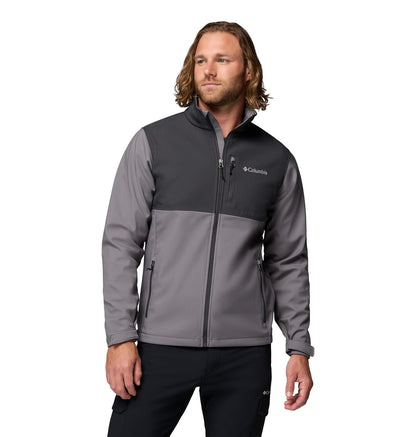 Columbia Ascender Chamarra Softshell para Hombre - 3X - Gris de la ciudad - tiburón
