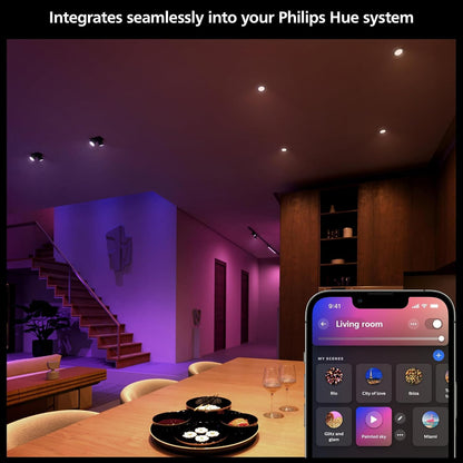Philips Hue 2 Focos Inteligentes MR16 GU5.3, Luz Multicolor, 12V AC, (Requieren Transformador Compatible, No Conectar Directamente a 127V)