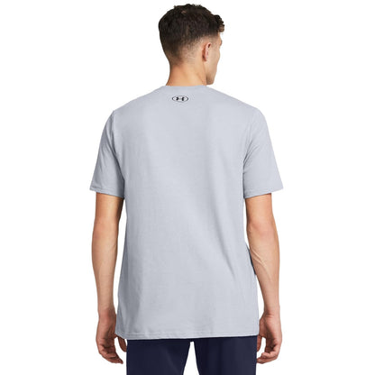 Under Armour Playera Manga Corta Deportiva UA GL Foundation Update SS para Hombre Talla G Color Gris